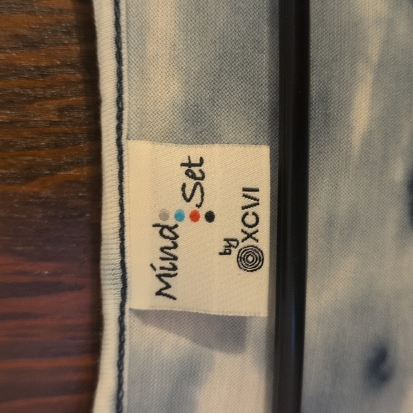 Mindset By XCVI Tie-Dye Sleeveless Maxi Dress S 100% Cotton Blue & White - Picture 4 of 10